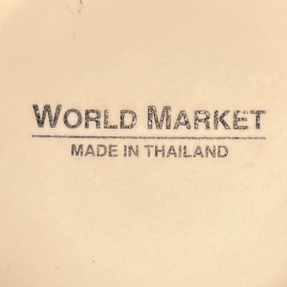 Pair of WORLD MARKET Hand Painted Christmas Mugs  ~ Santa Claus ~ Christmas Tree - Picture 15 of 15